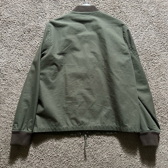 J. Crew Olive Bomber Jacket - Picture 2 of 3